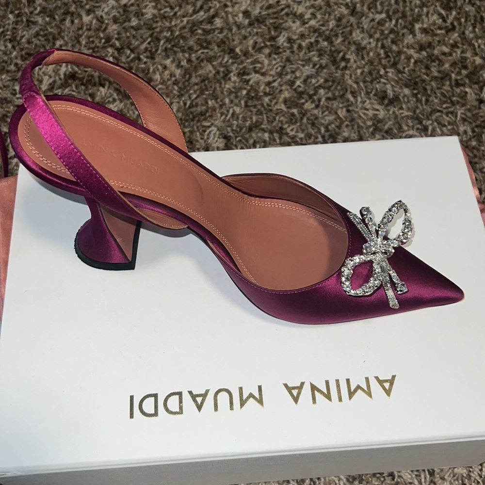 Amina Muaddi pumps